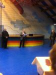 Dans la salle du Mille club, discours de M. Ecoffey en présence de M. le Député Damien Meslot