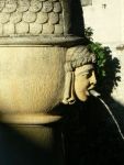 fontaine au coucher du soleil 1